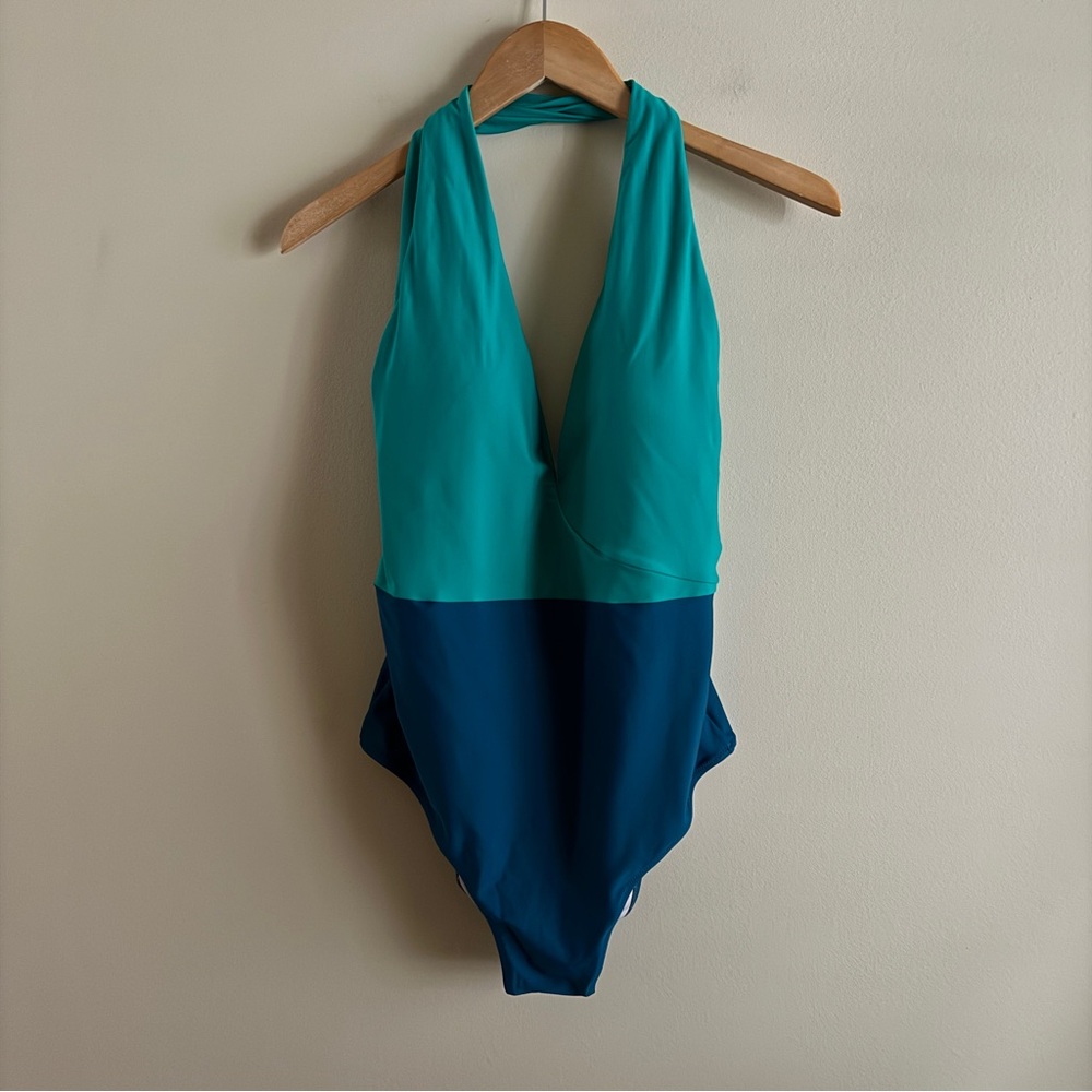SUMMERSALT Deep Dive Sea/Teal Swimsuit NWT Sz 12 - Picture 2 of 7
